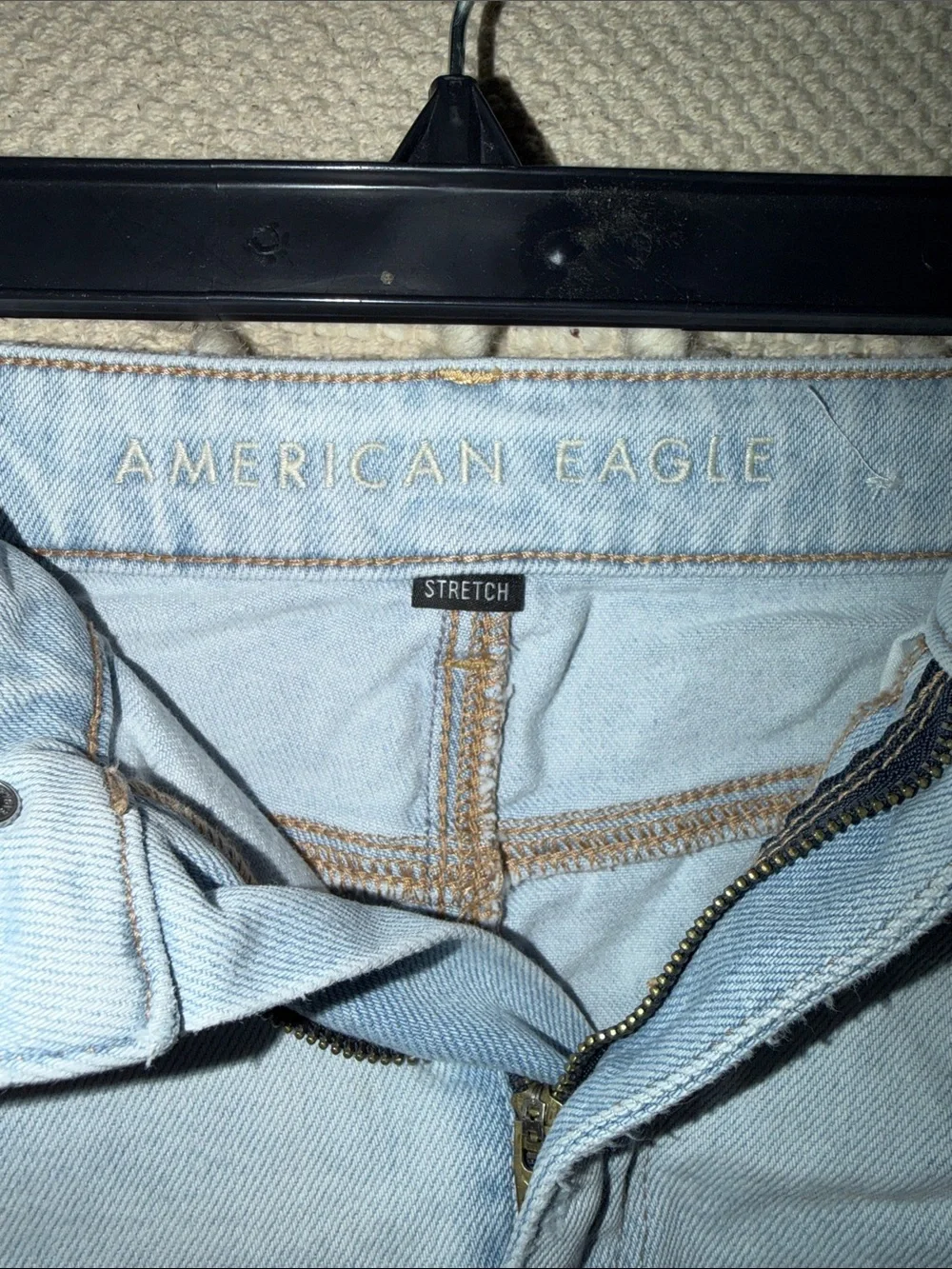 American Eagle Outfitters Light wash Mom Short
